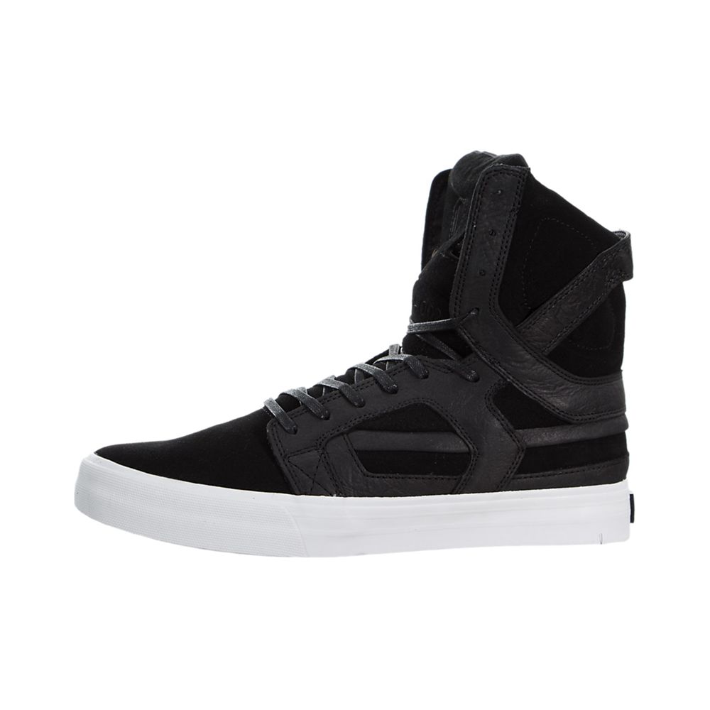 Baskets Montantes Supra SkyTop II HF Noir Black/White Homme | WVV-03801094